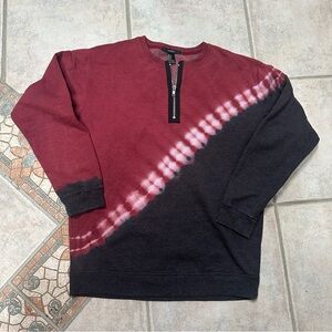 Forever 21 Burgundy Sweatshirt with Zipper